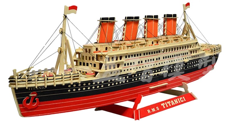 mo hình gỗ tau titanic
